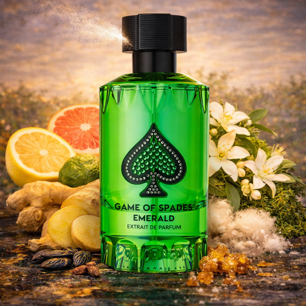 Jo Milano Game of Spades Emerald Extrait Sample